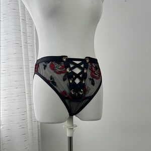 Honey Birdettte freyah black and red panty brief L